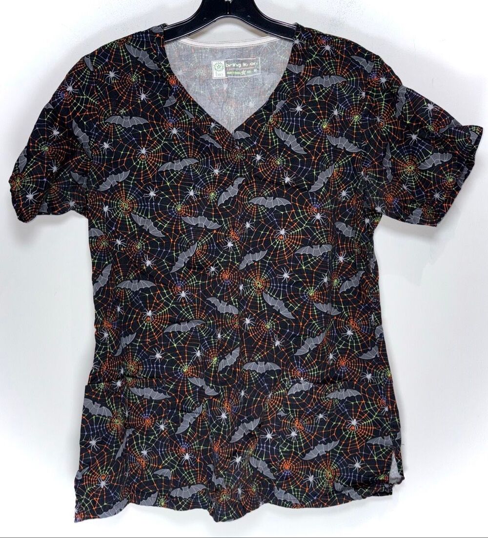 Bring it on Halloween scrub top size medium
